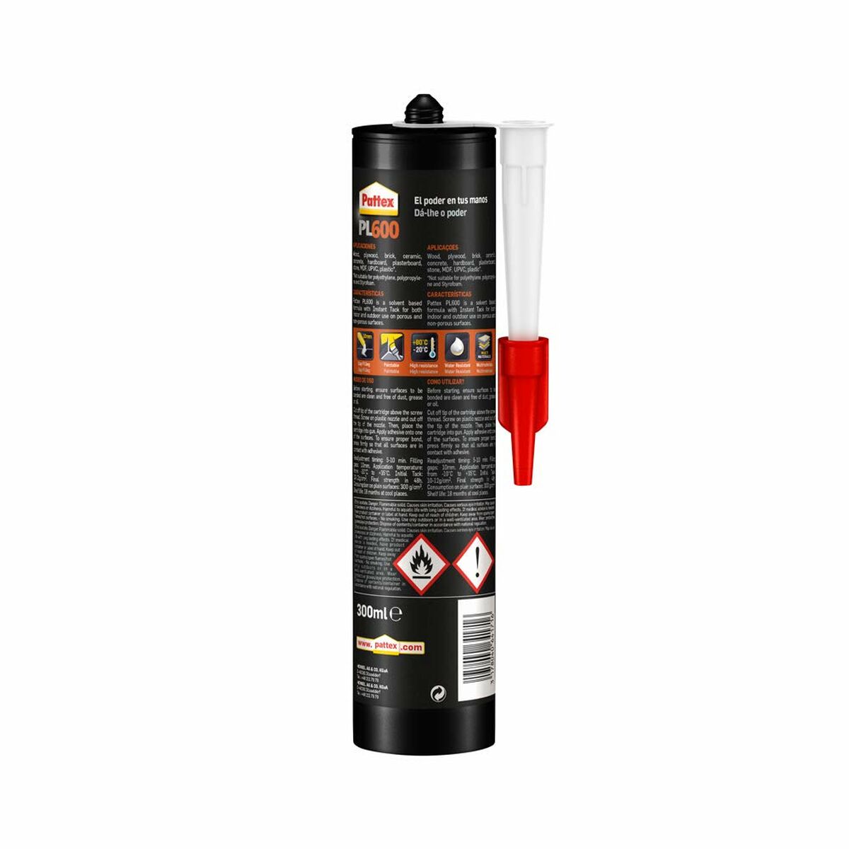 Mounting adhesive Pattex pi600 montafix 300 ml